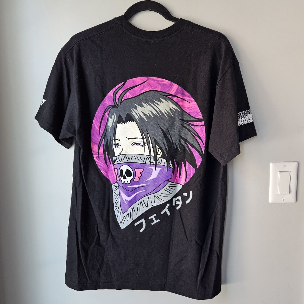 Hypland Feitan Portor (HunterxHunter) Black Grapic Tee